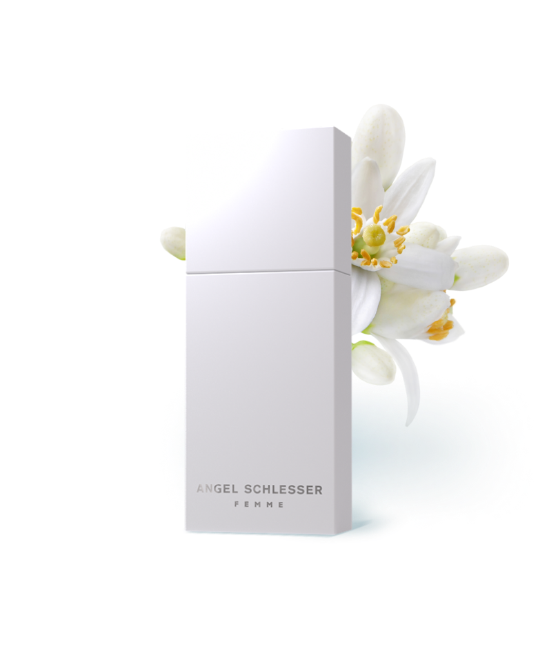 Angel Schlesser parfums boccetta Femme con fiore